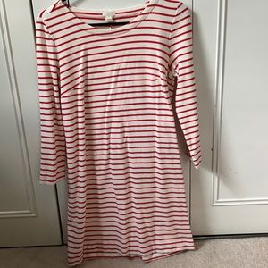 J.crew striped tunic dress